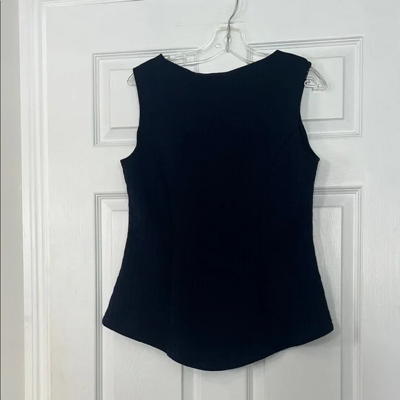 Frank Lyman Design navy textured Scoop Neck Tank Top - Picture 4 of 5